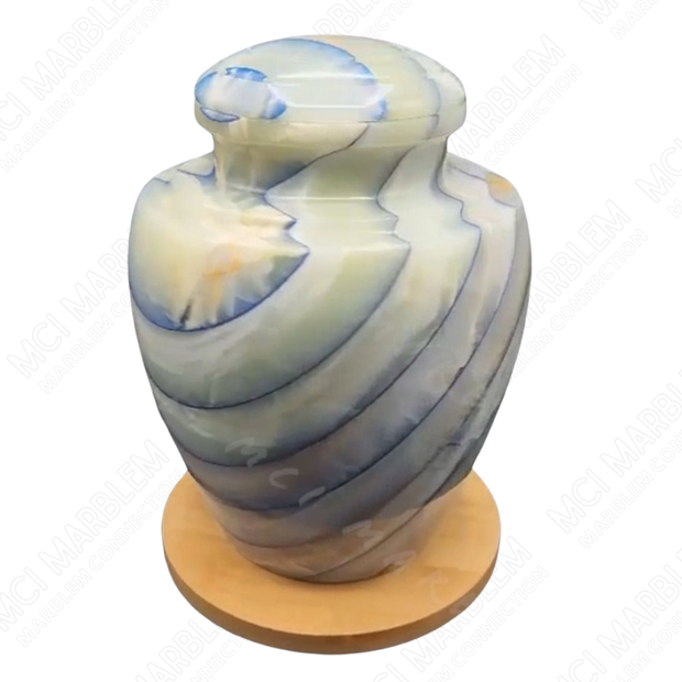 Mosaic onyx Urns round