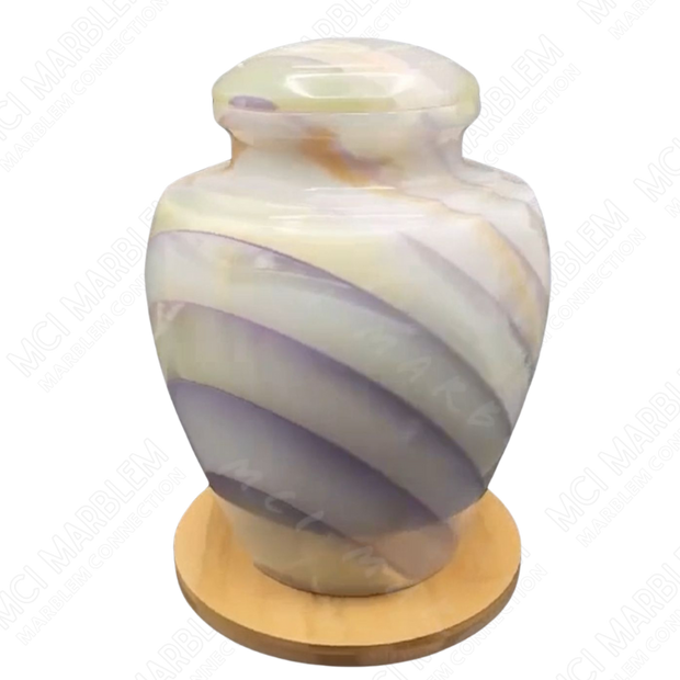Mosaic onyx Urns round