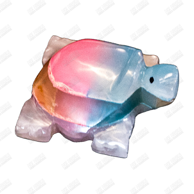 Hand Carved Glow-in-the-Dark Turtles Sculptures