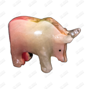 Hand Carved Onyx Marble Bull | Marble Connections