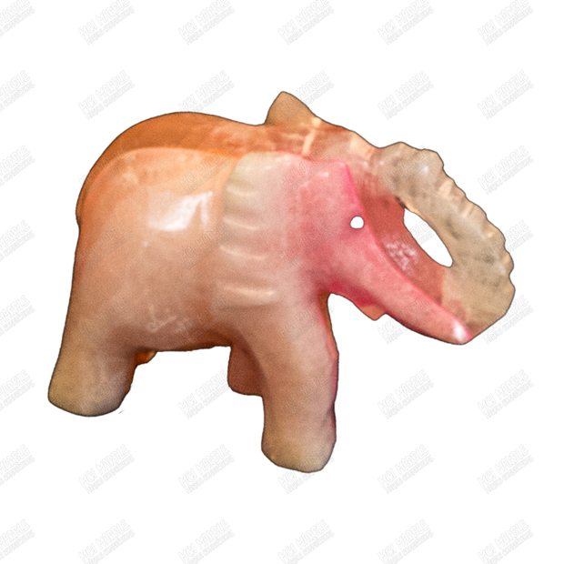 Hand Carved Glow-in-the-Dark Elephant Sculpture