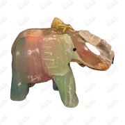 Hand Carved Glow-in-the-Dark Elephant Sculpture