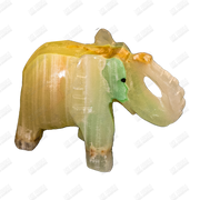 Hand Carved Glow-in-the-Dark Elephant Sculpture