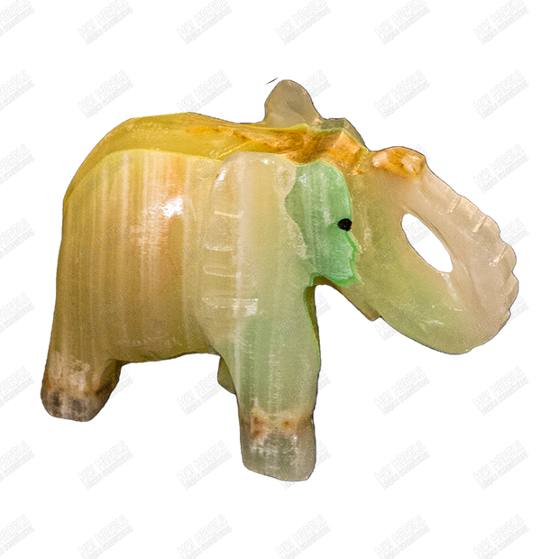 Hand Carved Glow-in-the-Dark Elephant Sculpture
