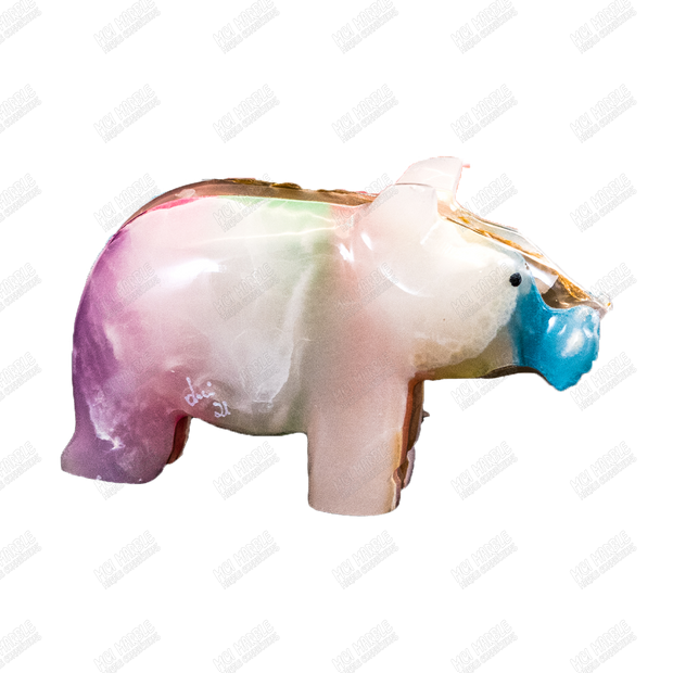 Hand Carved Glow-in-the-Dark Hippo