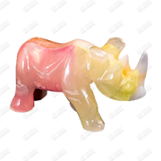 Hand Carved, Glow-in-the-Dark Rhino