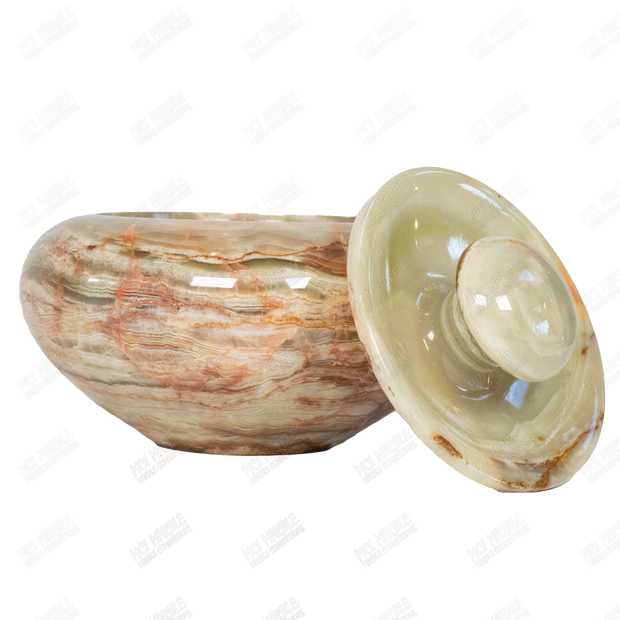 Hand Carved Apple Candy Jar