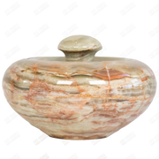 Hand Carved Apple Candy Jar