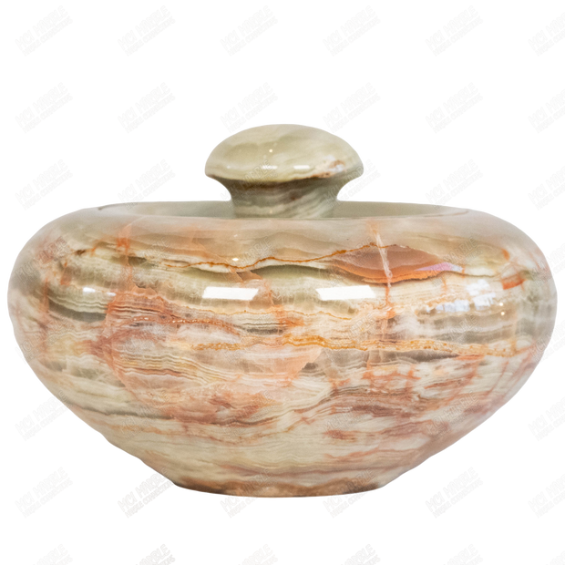 Hand Carved Apple Candy Jar