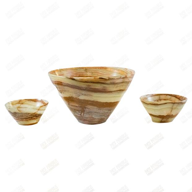 Hand Carved Green Onyx Bowls