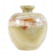 Hand Carved Apple Candy Jar
