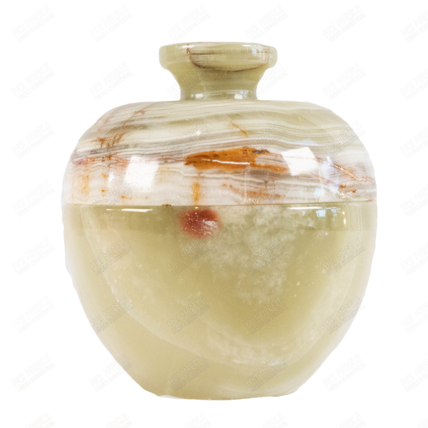 Hand Carved Apple Candy Jar