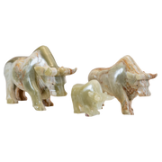 Hand Carved Onyx Bull