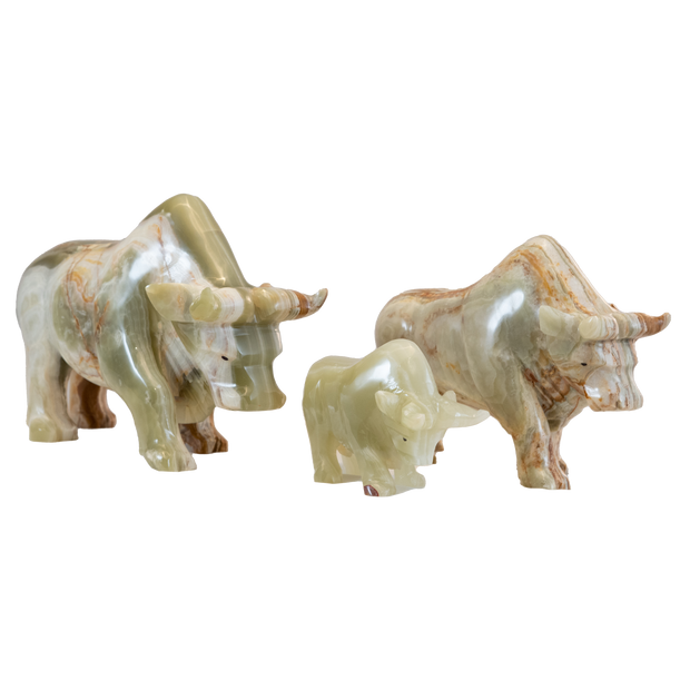 Hand Carved Onyx Bull