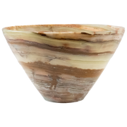 Hand Carved Green Onyx V shaped Marble Bowls