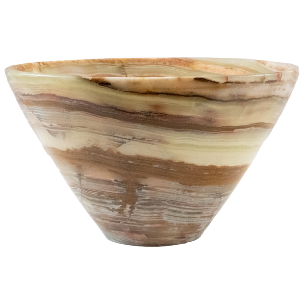 Hand Carved Green Onyx V shaped Marble Bowls