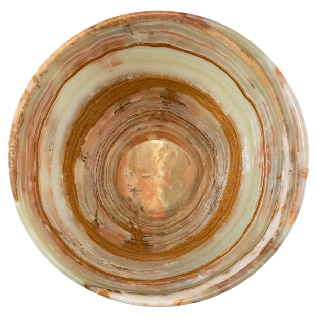 Hand Carved Green Onyx V shaped Marble Bowls