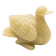 Hand Carved Onyx Duck Sculptures - Home Decor