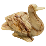 Hand Carved Onyx Duck Sculptures - Home Decor