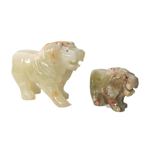 Hand Carved Onyx Lion