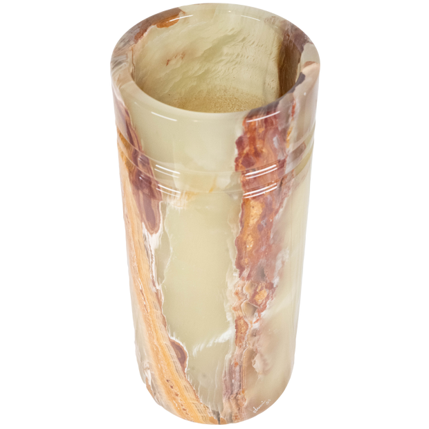 Hand Carved Green Onyx Vases - Home Decor