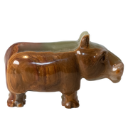 Hand Carved Green Onyx Marble Hippo 