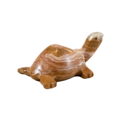 Hand Carved Green Onyx Turtle Statue