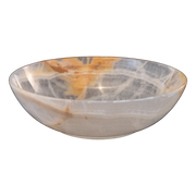 Hand Carved White Onyx Round Bowls - Home Décor