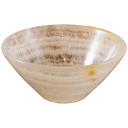 Hand Carved White Onyx V-shaped Bowls Of Marble