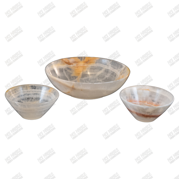 Hand Carved Green Onyx Bowls