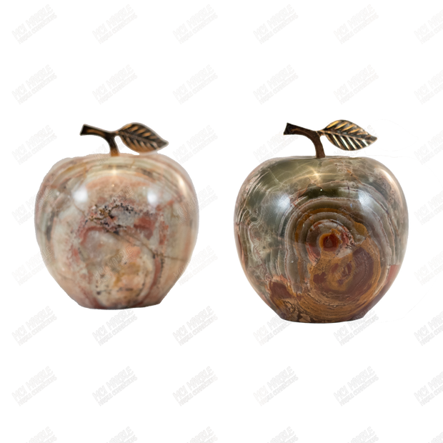 Hand Carved Marble Apple | Marble Connections