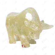 Hand Carved Onyx Bull