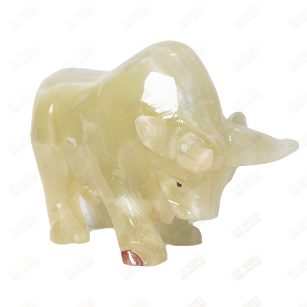 Hand Carved Onyx Bull