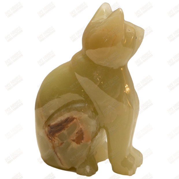 Hand Carved Marble Cat Statue | Marble Connections