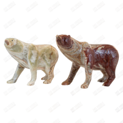 Hand Carved Onyx Polar Bear