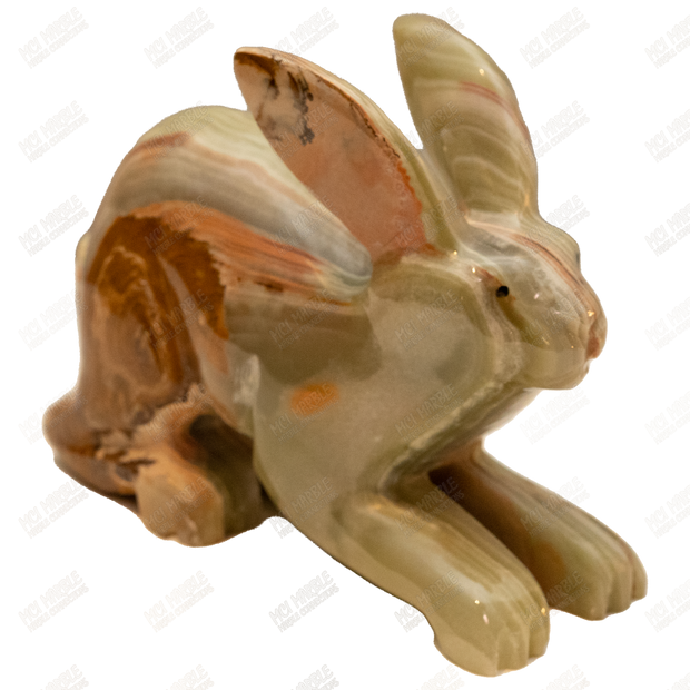 Hand Carved Onyx Rabbit - Bunny Onyx