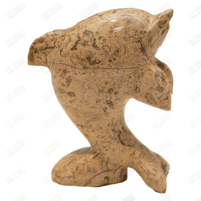 Hand Carved Onyx Dolphin Sculptures - Home Decor