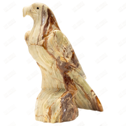 Hand Carved Onyx Eagle Sculptures 