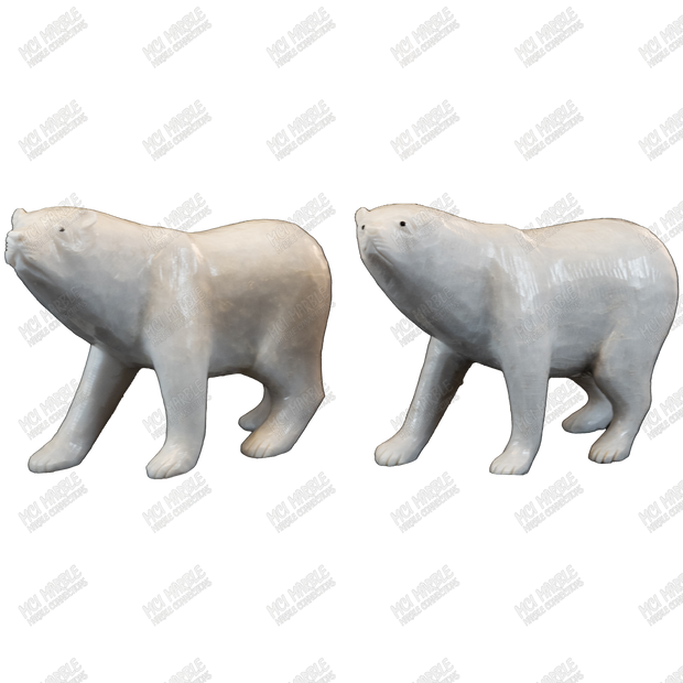 Hand Carved Onyx Polar Bear