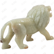 Hand Carved Onyx Lion Sculpture - Home Decor