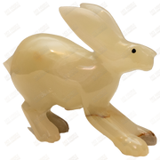 Hand Carved Onyx Rabbit - Bunny Onyx