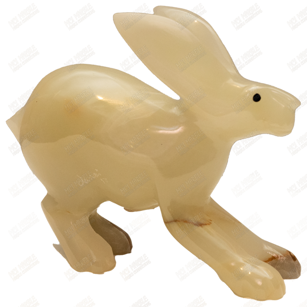 Hand Carved Onyx Rabbit - Bunny Onyx