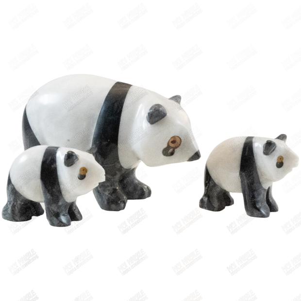 Hand Carved Onyx Crystal Panda | Marble Connections