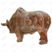 Hand Carved Onyx Bull