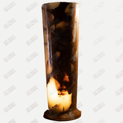Hand Carved Cylinder Lamps