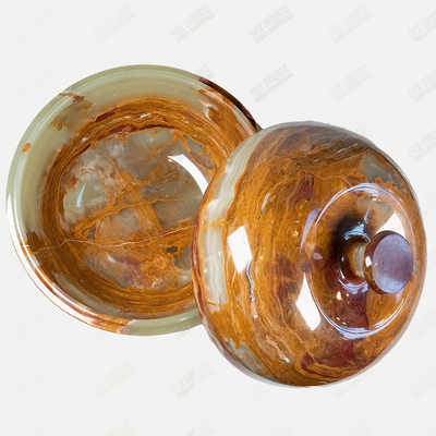 Hand Carved Apple Candy Jar