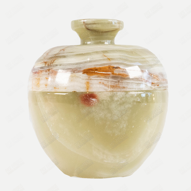 Hand Carved Apple Candy Jar