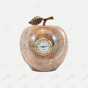 Hand Carved Onyx Apple Clocks - Kitchen Clock
