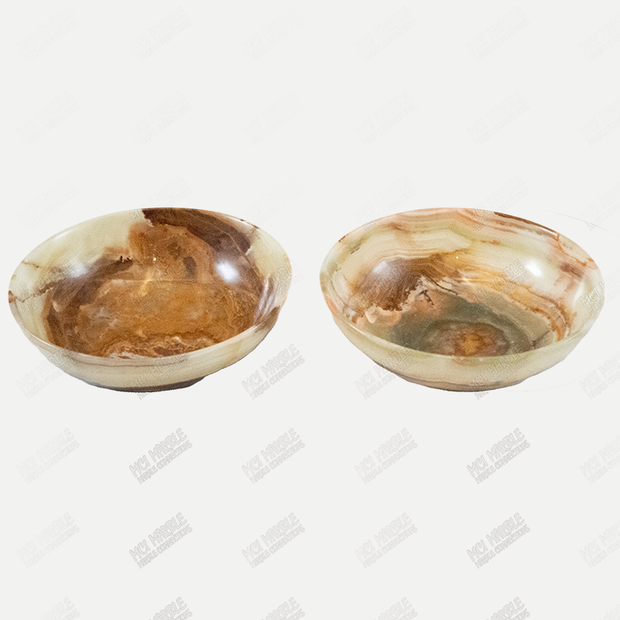 Hand Carved Green Onyx Stone Bowls
