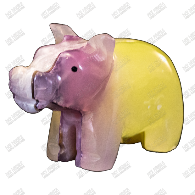 Hand Carved Glow-in-the-Dark Hippo - Home Decor